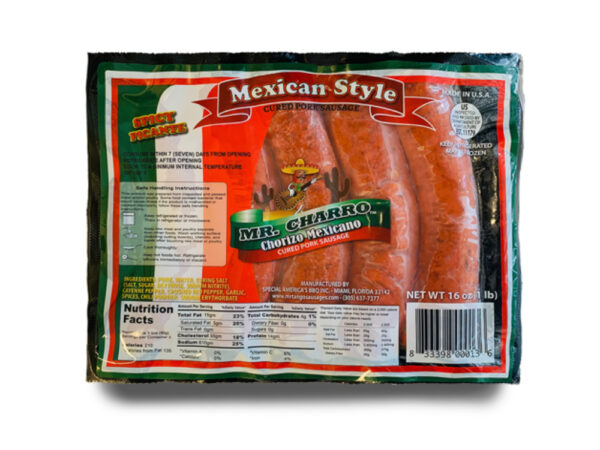 Mr. Charro Mexican Chorizo 16 oz