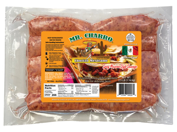 Mr. Charro Mexican Chorizo 40 oz
