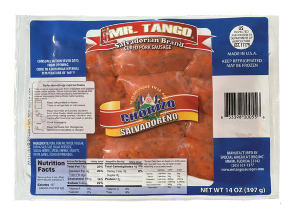 Chorizo Salvadoreño 14 oz